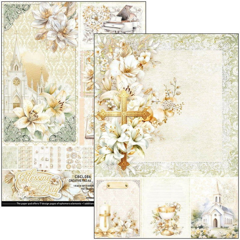 Blessing day Creative Pad A4 by Ciao Bella - Craftywaftyshop