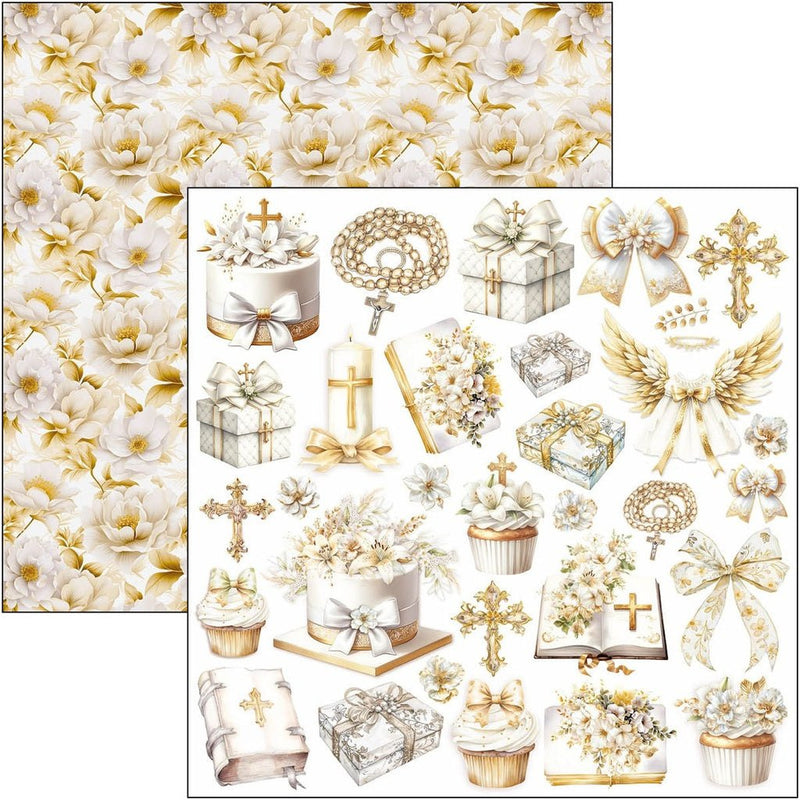 Blessing Day Paper Pad 12"x12" by Ciao Bella - Craftywaftyshop