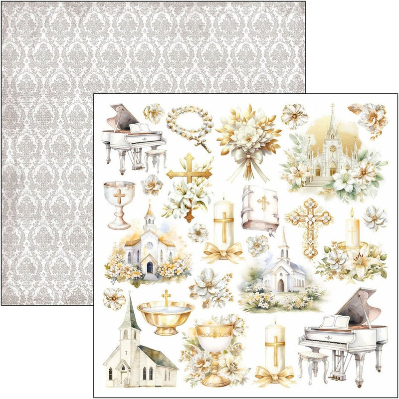 Blessing Day Paper Pad 12"x12" by Ciao Bella - Craftywaftyshop