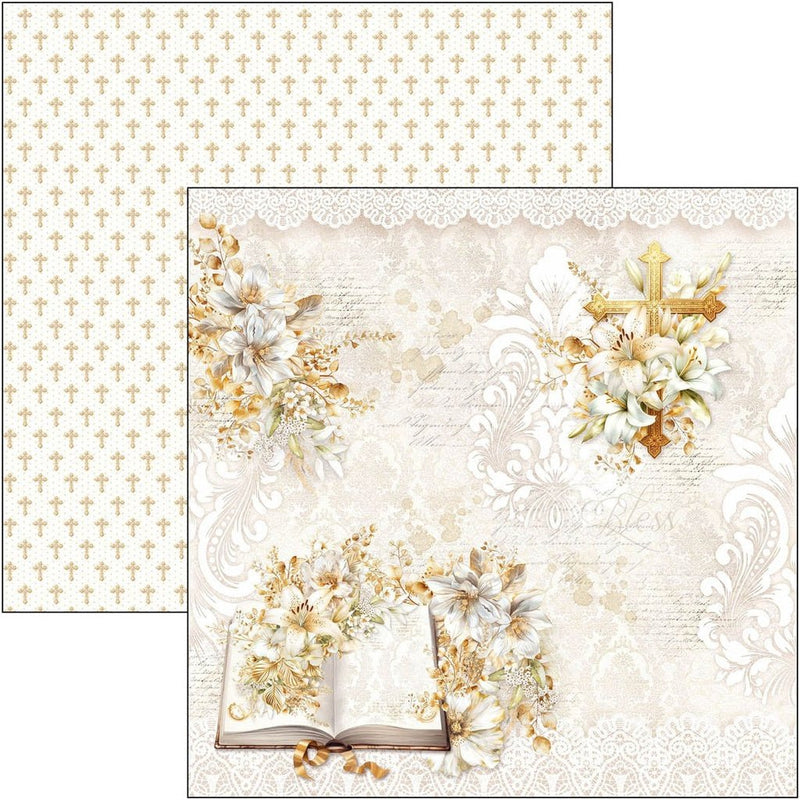 Blessing Day Paper Pad 12"x12" by Ciao Bella - Craftywaftyshop