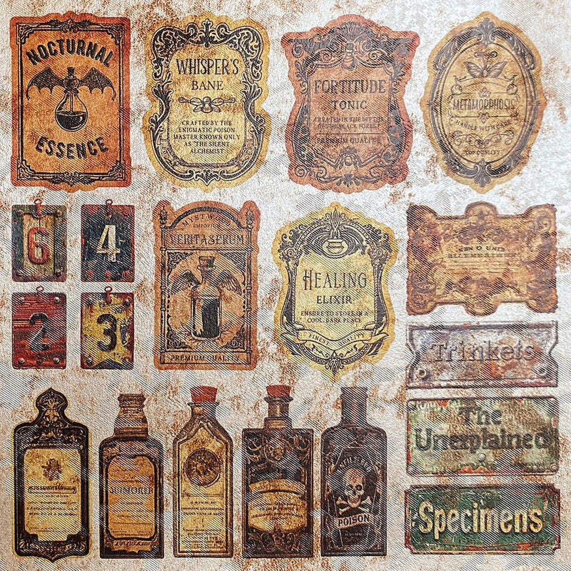 Cabinet of Curiosities Deluxe Pearl Paper 6"x6" by Ciao Bella - Craftywaftyshop