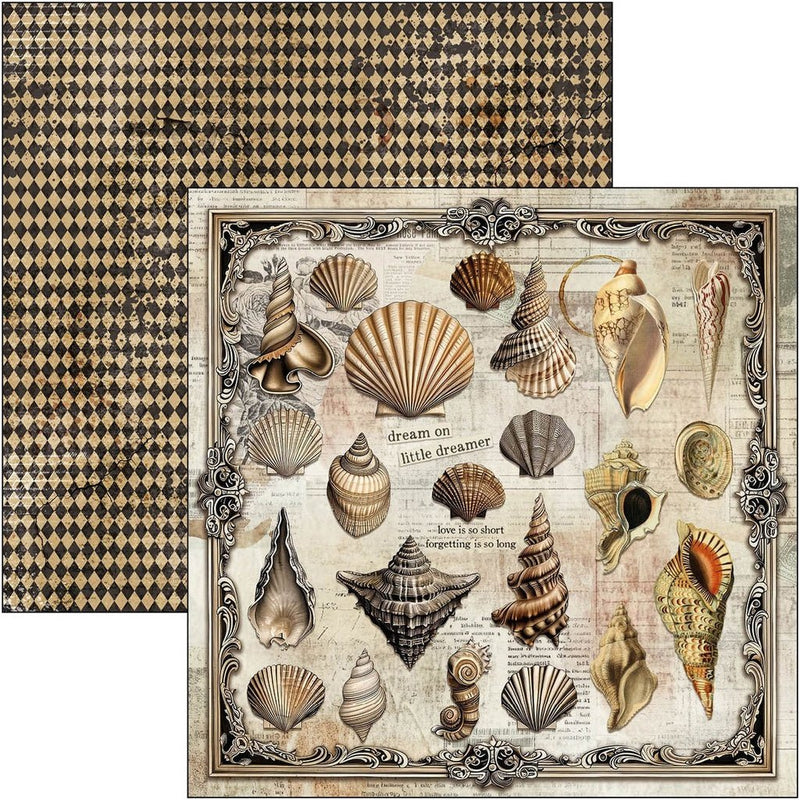 Cabinet of curiosities Paper Pad 12"x12" by Ciao Bella - Craftywaftyshop