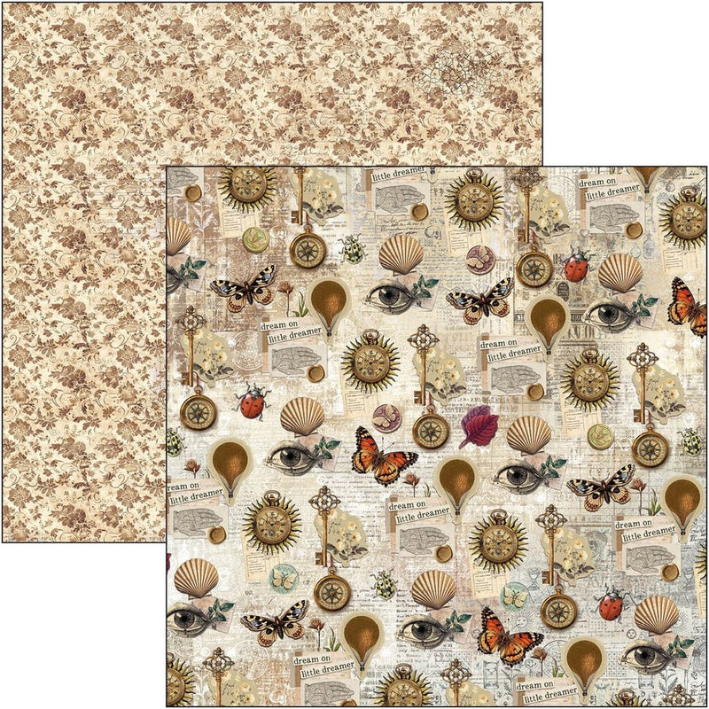Cabinet of curiosities Paper Pad 12"x12" by Ciao Bella - Craftywaftyshop