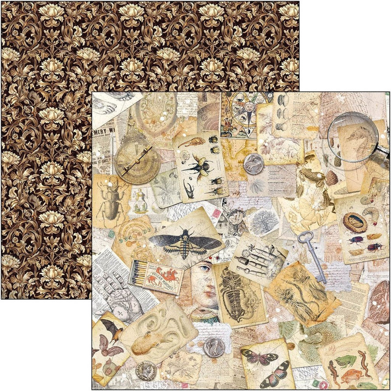 Cabinet of curiosities Patterns Pad 12"x12" by Ciao Bella - Craftywaftyshop