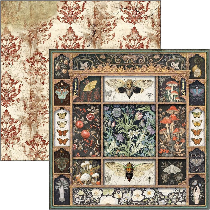 Cabinet of curiosities Patterns Pad 12"x12" by Ciao Bella - Craftywaftyshop