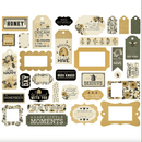 Carta Bella Honey Bee Cardstock Frames & Tags Ephemera - Craftywaftyshop