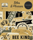 Carta Bella Honey Bee Cardstock Titles & Phrases Ephemera - Craftywaftyshop