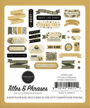 Carta Bella Honey Bee Cardstock Titles & Phrases Ephemera - Craftywaftyshop