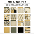 Carta Bella Honey Bee Double - Sided Cardmakers Mega Paper Pad 6"X6" - Craftywaftyshop