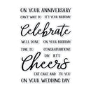 Celebrate Sentiment Builder Die & Stamp Set by Chloes Creative Cards - Craftywaftyshop