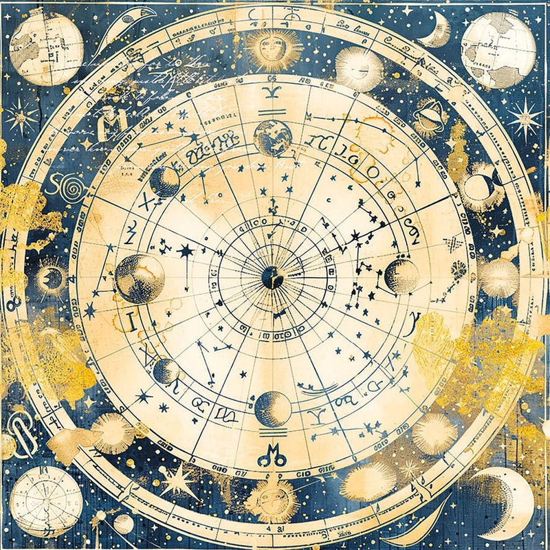 Celestial 6"x6" Vellum Fussy Cut by Ciao Bella - Craftywaftyshop