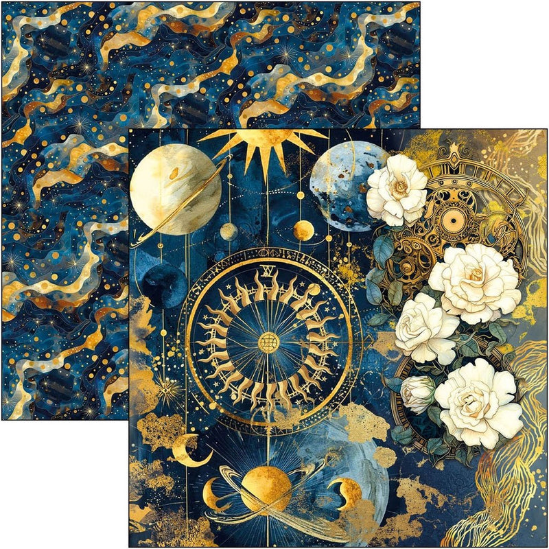 Celestial 8"x8" Paper Pad by Ciao Bella - Craftywaftyshop