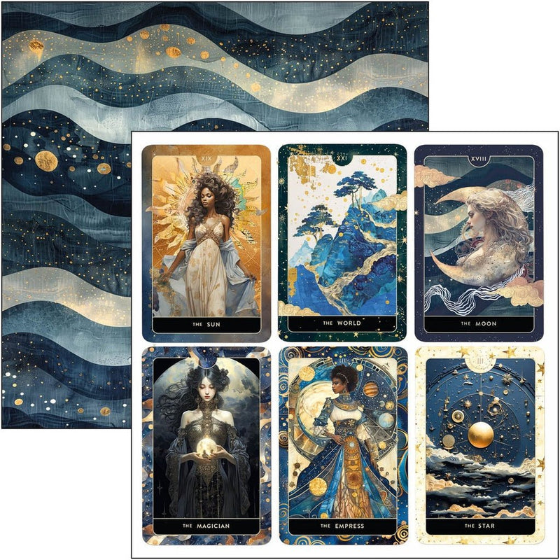 Celestial 8"x8" Paper Pad by Ciao Bella - Craftywaftyshop