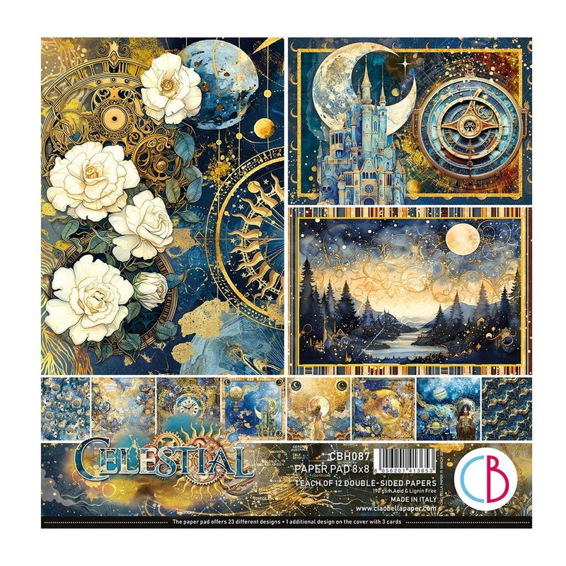 Celestial 8"x8" Paper Pad by Ciao Bella - Craftywaftyshop