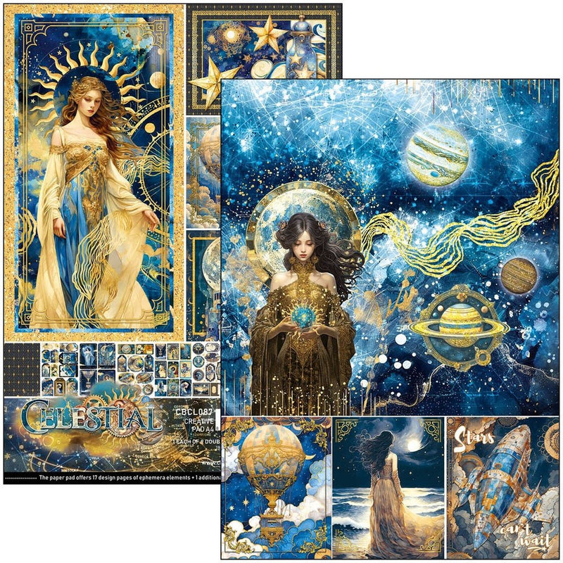 Celestial Creative Pad A4 by Ciao Bella - Craftywaftyshop