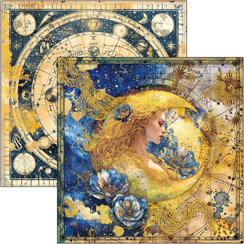 Celestial Paper Pad 12"x12" by Ciao Bella - Craftywaftyshop