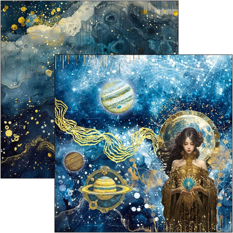 Celestial Paper Pad 12"x12" by Ciao Bella - Craftywaftyshop