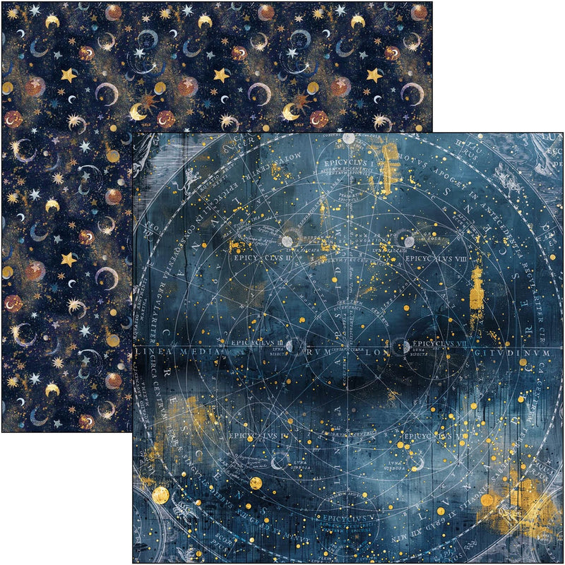 Celestial Paper Pad 12"x12" by Ciao Bella - Craftywaftyshop