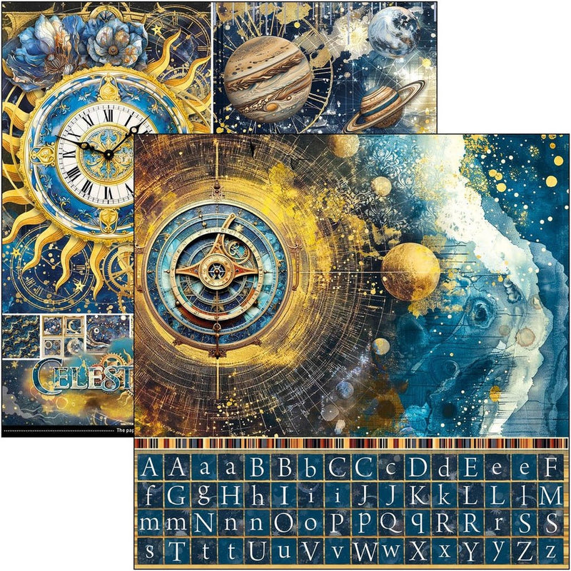 Celestial Patterns Pad 12"x12" by Ciao Bella - Craftywaftyshop