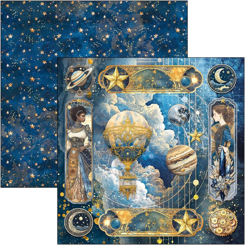 Celestial Patterns Pad 12"x12" by Ciao Bella - Craftywaftyshop