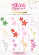 Chloes Creative Cards 5x7 Printed Christmas Flower Ombre Vellum - Craftywaftyshop