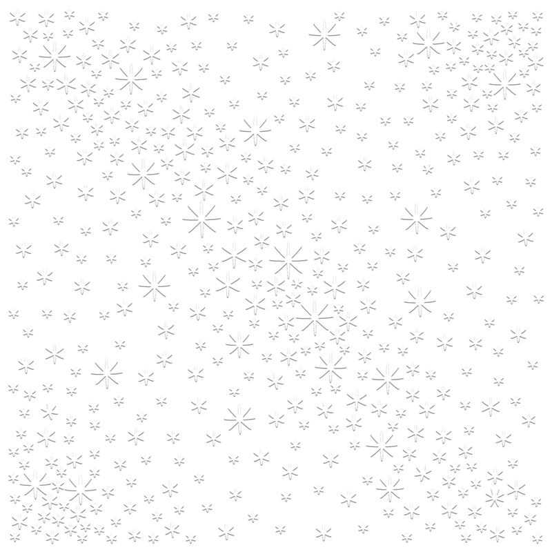 Chloes Creative Cards 8x8 2D Embossing Folder - Sparkling Stars - Craftywaftyshop