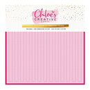 Chloes Creative Cards 8x8 Embossing Folder - Stripes Background | C - 8EMB - STRIPES - Craftywaftyshop