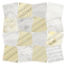 Chloes Creative Cards 8x8 Foiled Paper Pad - Gilded Christmas - Craftywaftyshop