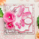 Chloe’s Creative Cards Butterfly Background 8x8 2D Embossing Folder – Textured Butterfly Pattern - Craftywaftyshop