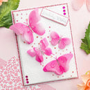 Chloe’s Creative Cards Butterfly Background 8x8 2D Embossing Folder – Textured Butterfly Pattern - Craftywaftyshop