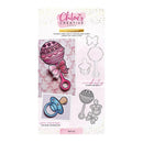 Chloes Creative Cards Die & Stamp - Baby Collection Rattle | C - DIEST - BABYR - Craftywaftyshop