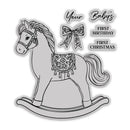 Chloes Creative Cards Die & Stamp - Baby Collection Rocking Horse | C - DIEST - ROCKH - Craftywaftyshop