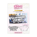 Chloes Creative Cards Die & Stamp - Baby Collection Sentiment Baby Boy | C - DIEST - SENBOY - Craftywaftyshop