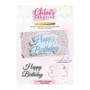 Chloe's Creative Cards Die & Stamp Happy Birthday | C-DIEST-SENHB - Craftywaftyshop