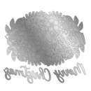 Chloes Creative Cards Floral Merry Christmas Metal Die Set - Craftywaftyshop