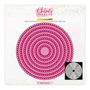 Chloes Creative Cards Metal Die Set - 8x8 Dainty Circles | C - MDIE - 8DC - Craftywaftyshop