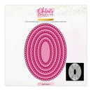 Chloes Creative Cards Metal Die Set - 8x8 Dainty Ovals | C - MDIE - 8DO - Craftywaftyshop