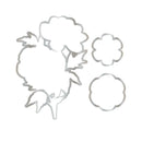 Chloe’s Creative Cards Peony Die & Stamp Set – Illustrated Peony Stamps with Coordinating Metal Dies - Craftywaftyshop