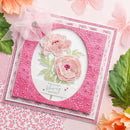 Chloe’s Creative Cards Peony Die & Stamp Set – Illustrated Peony Stamps with Coordinating Metal Dies - Craftywaftyshop