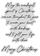 Chloes Creative Cards Photopolymer Stamp Set (A7) - Christmas Verse - Christmas Spirit - Craftywaftyshop