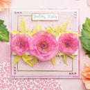 Chloe’s Creative Cards Pretty Peonies Ombre Printed Vellum Pad 5x7 (96 Sheets, 110gsm) – Designer Floral Vellum - Craftywaftyshop