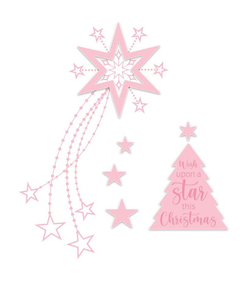 Chloes Creative Cards Shooting Star Die & Stamp - Craftywaftyshop