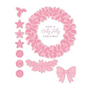 Chloes Creative Cards Starlit Holly Wreath Die & Stamp Set | C-DIEST-STARHOL - Craftywaftyshop