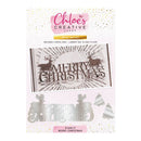 Chloes Creative Cards Starlit Merry Christmas Metal Die Set | C-MDIE-MERC - Craftywaftyshop