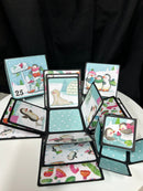 Christmas Advent Book and Exploding Box Kit by Craftywafty - Craftywaftyshop