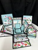 Christmas Advent Book and Exploding Box Kit by Craftywafty - Craftywaftyshop