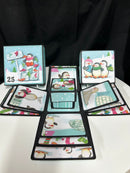 Christmas Advent Book and Exploding Box Kit by Craftywafty - Craftywaftyshop