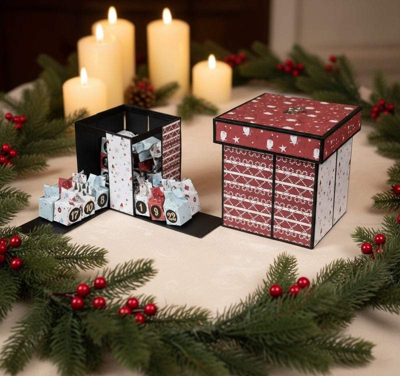 Christmas Advent Present Box - Instructions Download - Craftywaftyshop