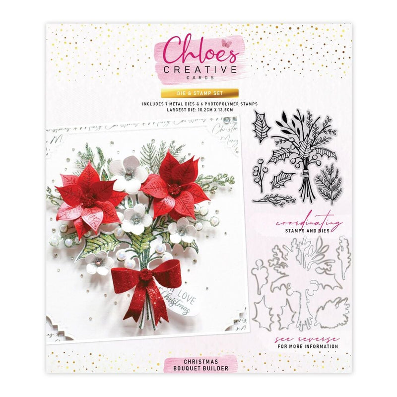 Christmas Bouquet Builder Die & Stamp by Chloes Creative Cards - Craftywaftyshop