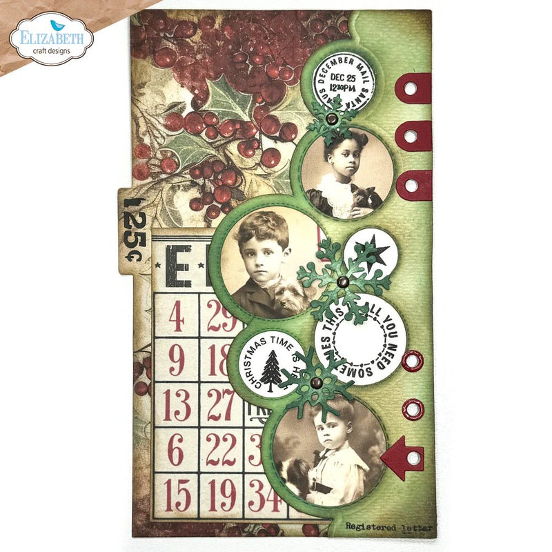 Christmas Bubbles Edge Inlay Die Set by Elizabeth Craft Designs - Craftywaftyshop